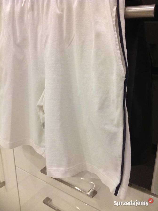 Spodenki Szorty Męskie Białe M Nowa Sól