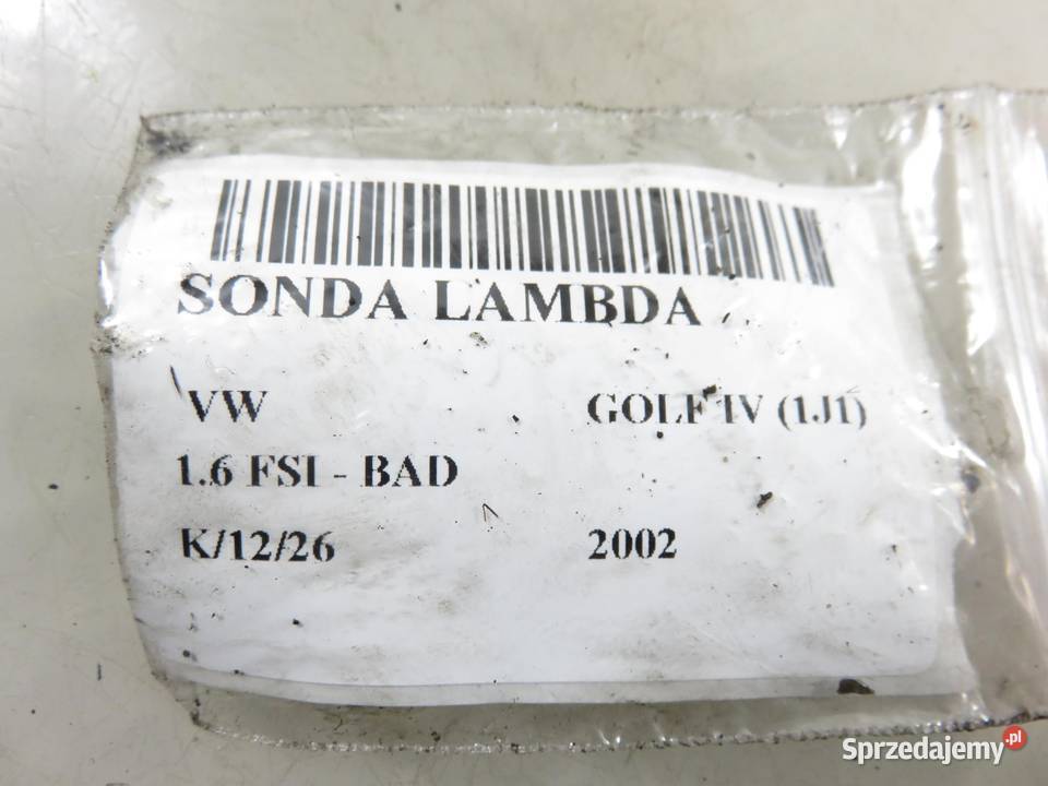 SONDA LAMBDA VW GOLF IV 16 FSI BAD 0258007355 osobowe