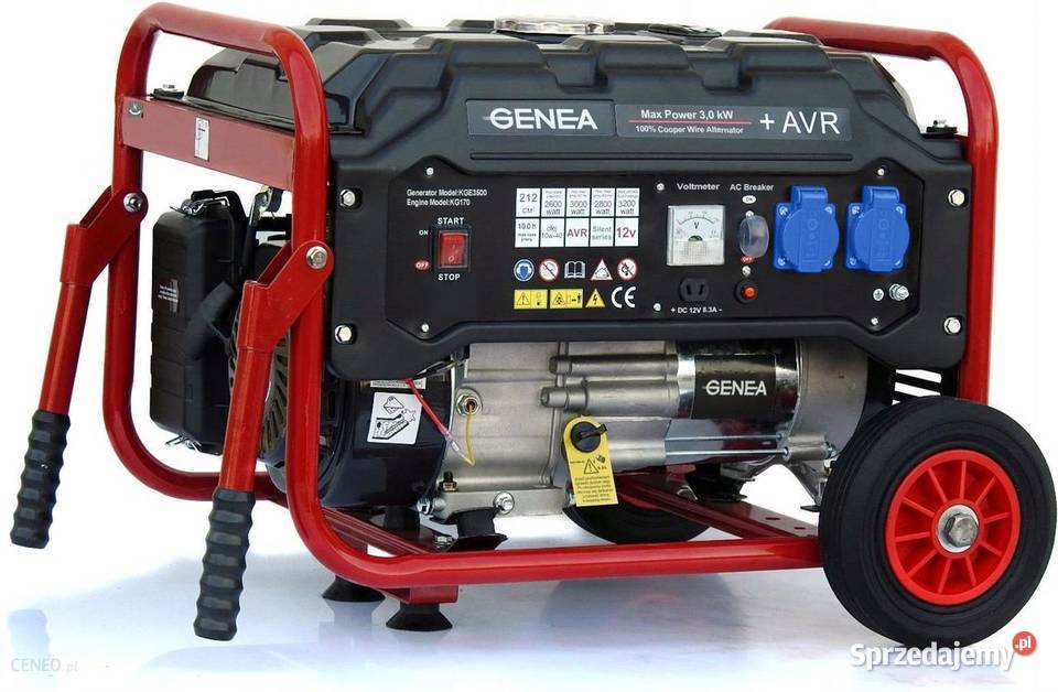 Agregat prądotwórczy jednofazowy GENEA 3000W benzynowy 3kW
