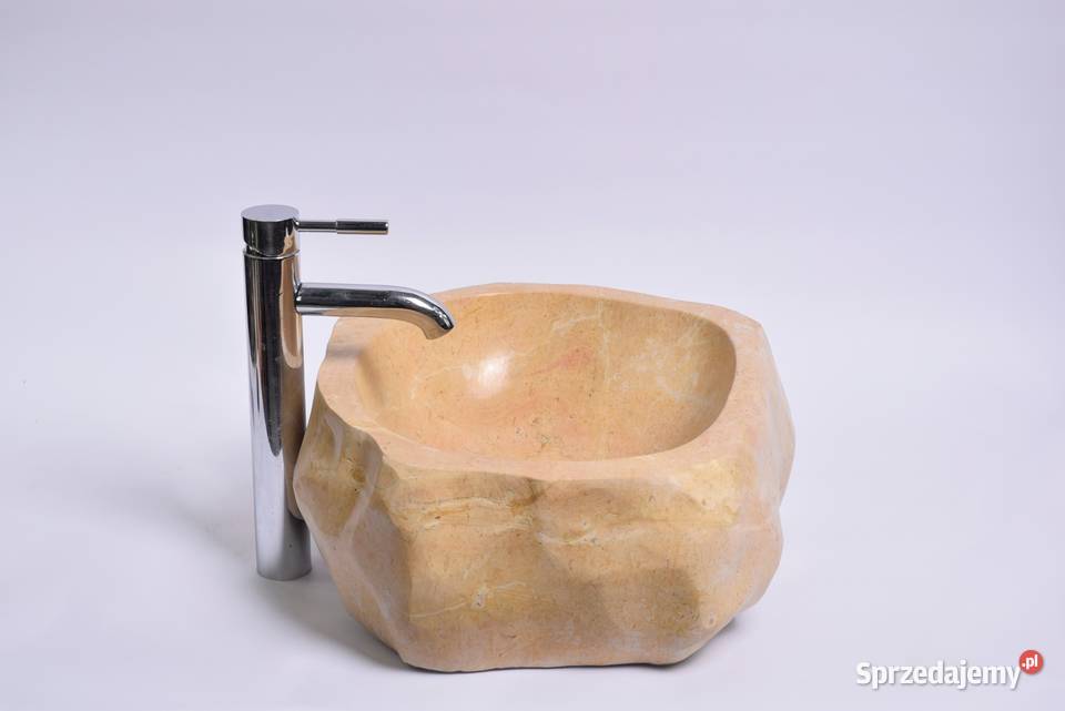 EROSI Yellow C polerowana kamienna umywalka Gdynia