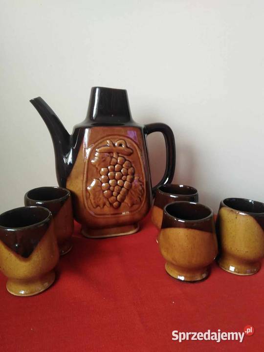 Zestaw Ceramiczny Bułgarski Winorośla dolnośląskie Wałbrzych