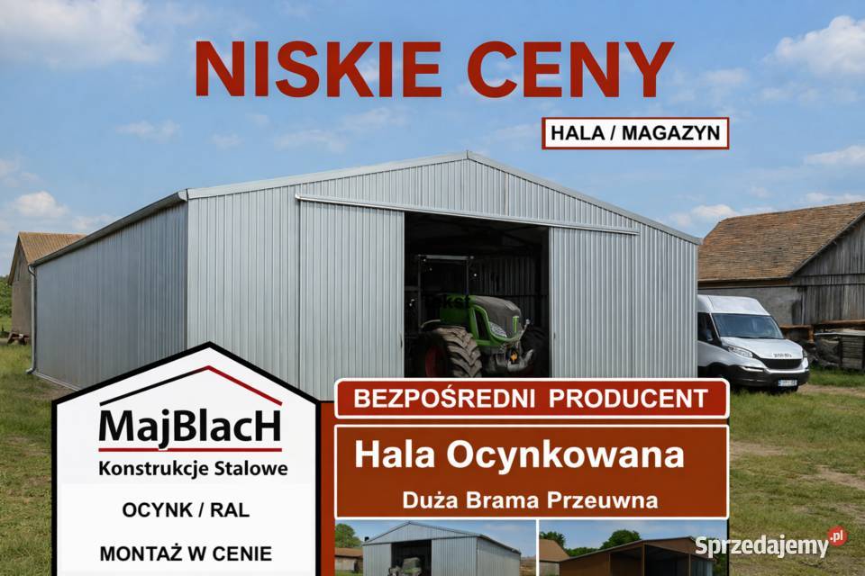 Garaż Blaszany Ocynkowany Wiata Magazynowa Przemyśl