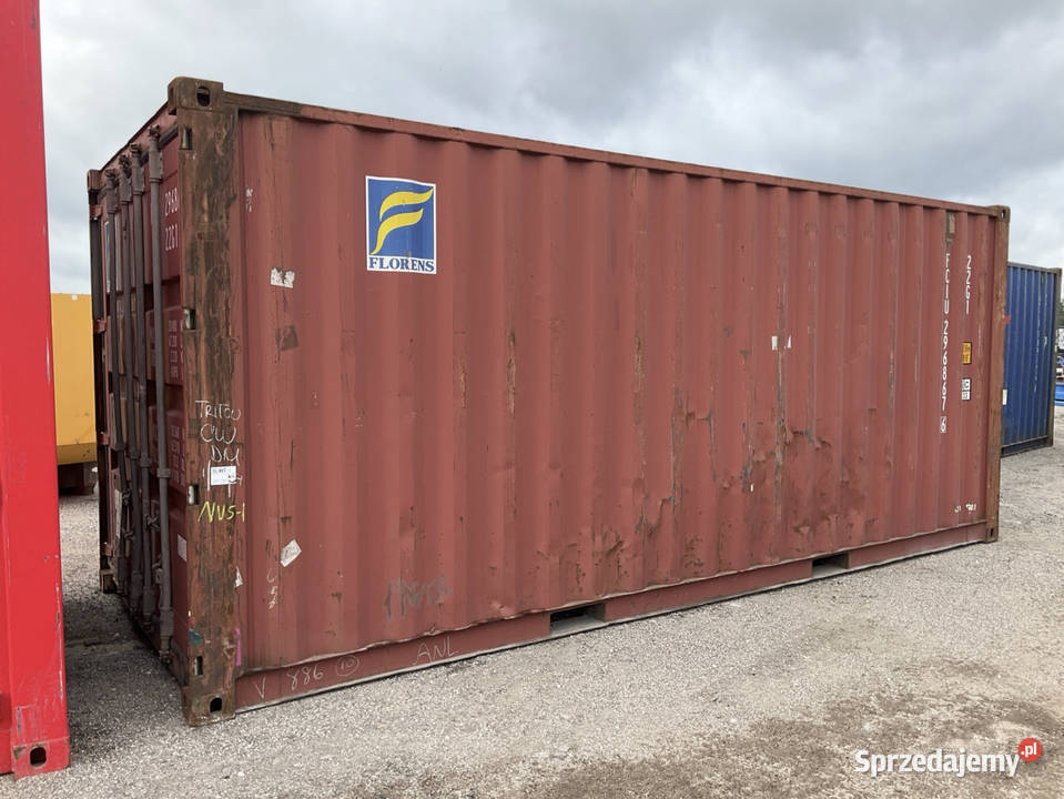 Kontener morski magazynowy 20DV 6 metrowy wielkopolskie Pniewy