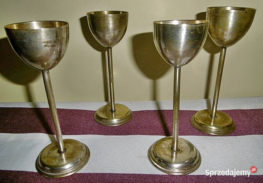 Kieliszki do likieru 6 sztuk platerowane