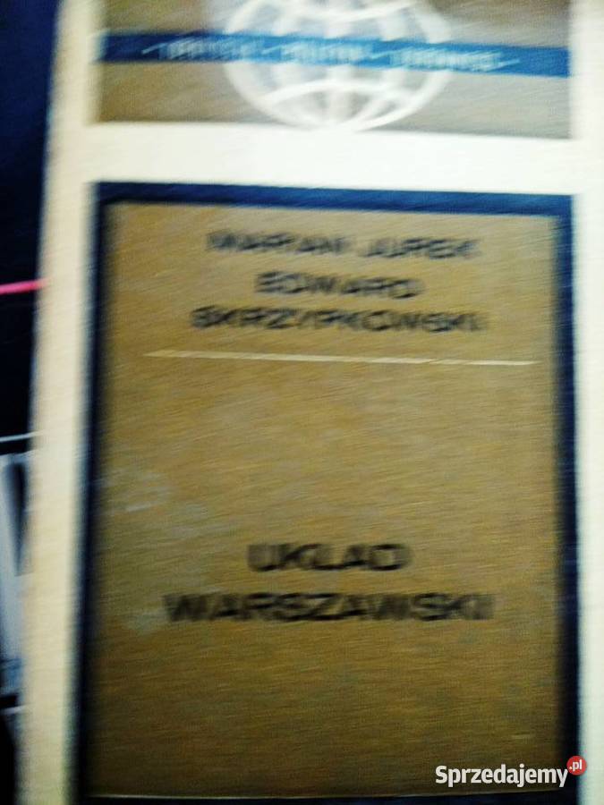 Książki Warszawa układ warszawski marian jurek Antykwariat sprzedam