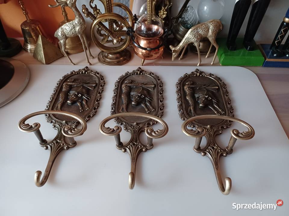 Piękny wieszak mosiężny wielkopolskie Poznań