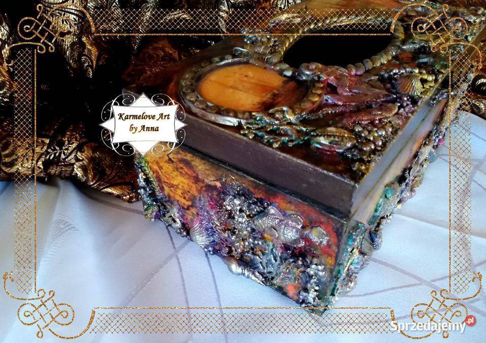 Chustecznik decoupage rękodzieło prezent mazowieckie Warszawa