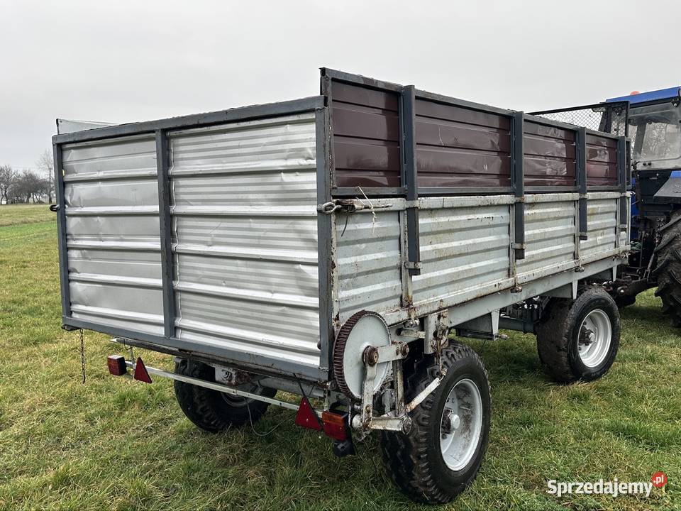 Rozrzutnik dwuosiowy dwutaśmowy przyczepa nieuszkodzony lubelskie Ryki