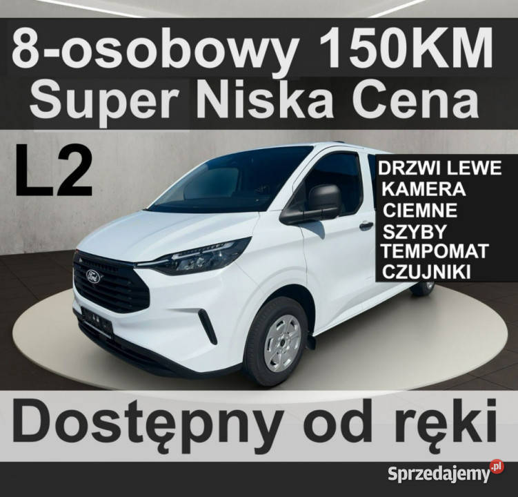 Ford Transit Custom 8osobowy 150 Kamera Ciemne Szczecinek sprzedam