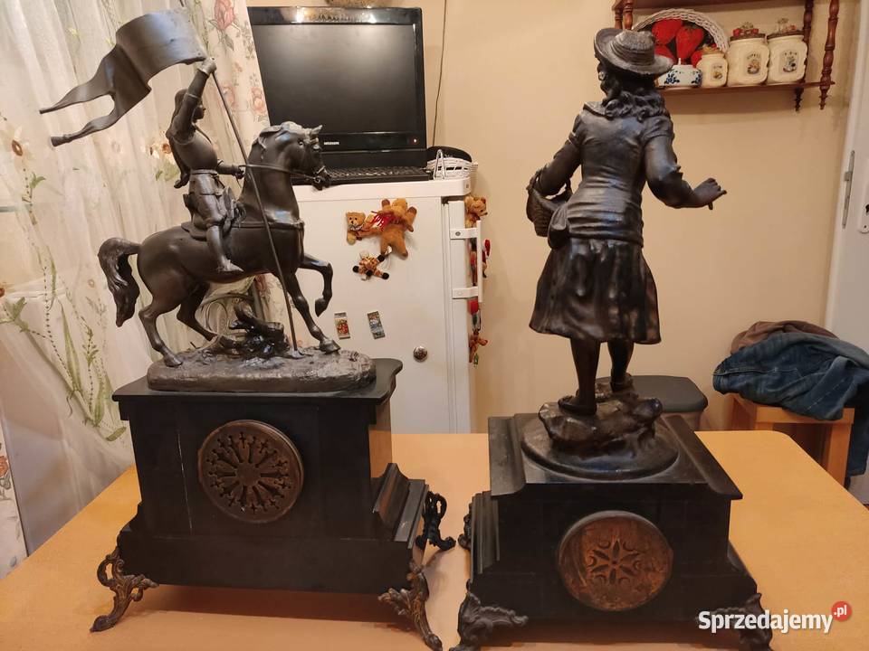 stary francuski zegar figuralny olbrzym Gorzów Wielkopolski