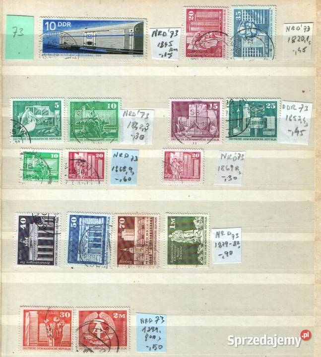 Zn Dopł NRD Mi 19 21 3 4 7x kas 1954 śląskie Gliwice