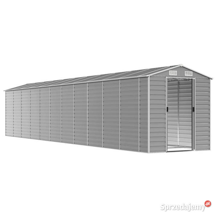 Szopa ogrodowa jasnoszara 191x980x198 stal Pozostałe Warszawa