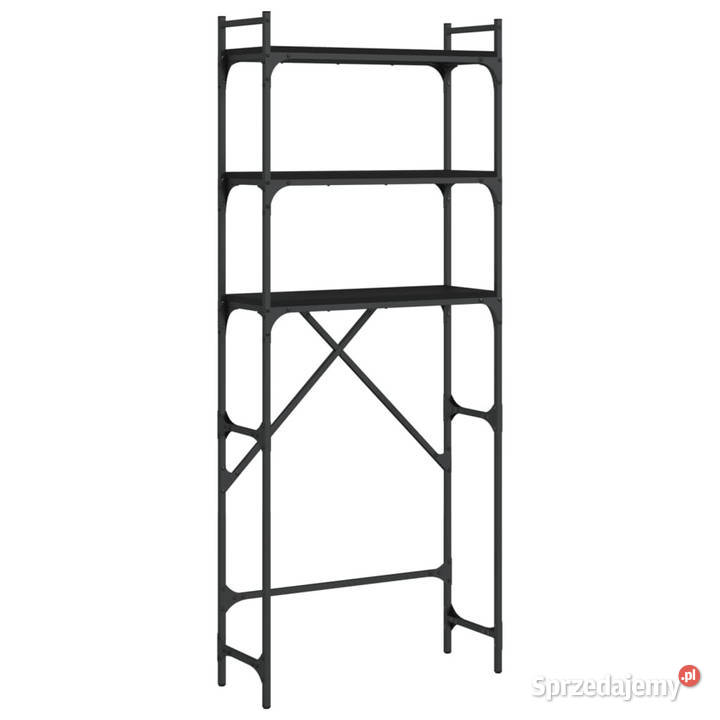 Regał pralkę czarny 67x25x163 WM838983 Warszawa