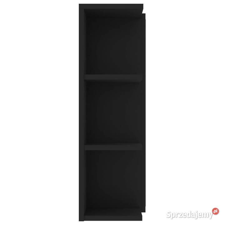 Szafka łazienkowa z lustrem czarna 80 x 205 x64 Warszawa