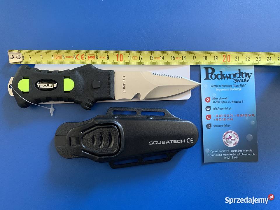 Nóż nurkowy Minirazor Alfa mały poręczny i Nurkowanie Bytom