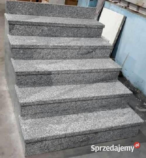 GRANIT na schody 120x30x2 KAMIEŃ naturalny szary Łask