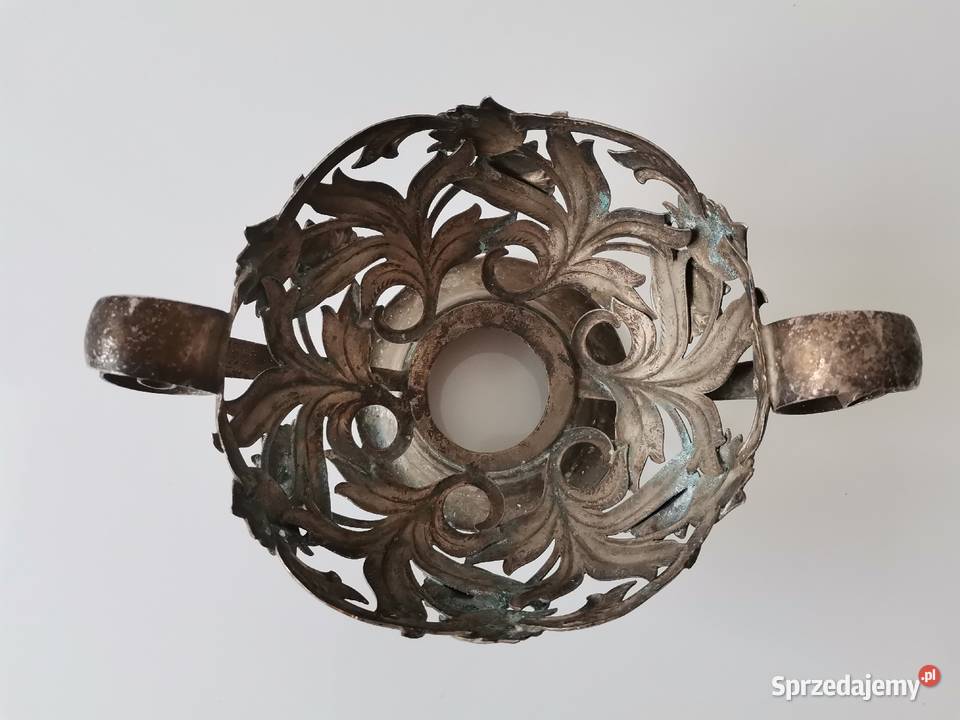 Stara posrebrzana cukierniczka cukiernica plater Katowice