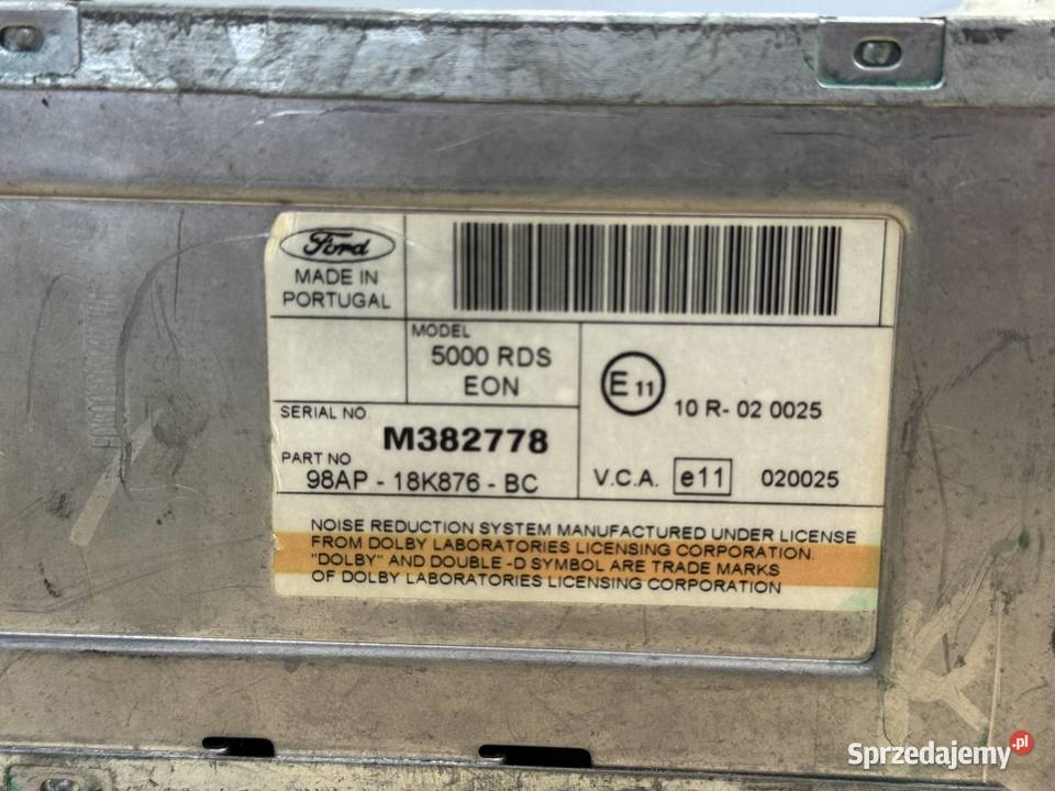 Ford Audio Systems 5000RDS EON Łapy