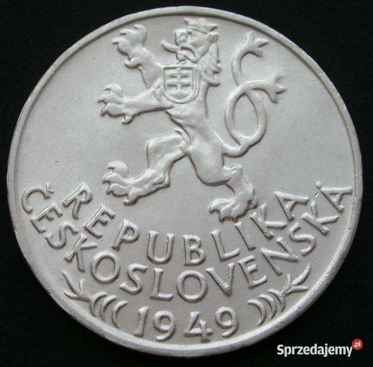 CZECHOSŁOWACJA 100 KORON 1949 SREBRO łódzkie Łódź