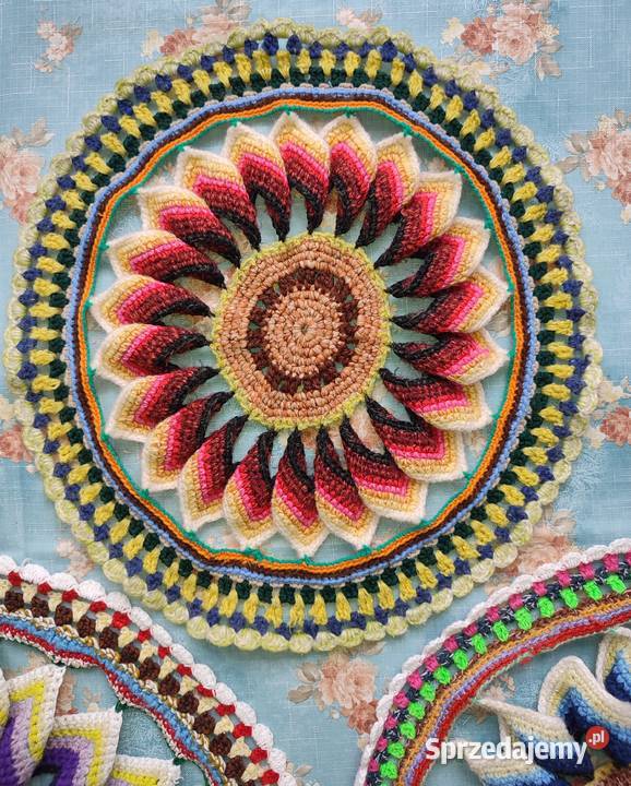 Makatka PRL ręczna robota z lat 6070 tych XX Warszawa