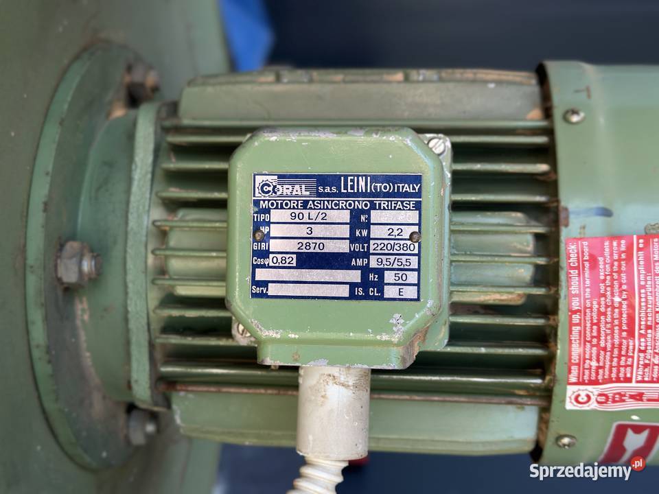 Odciąg trocin CORAL 1 workowy 22 kW 1386 lubelskie Łabuńki Pierwsze