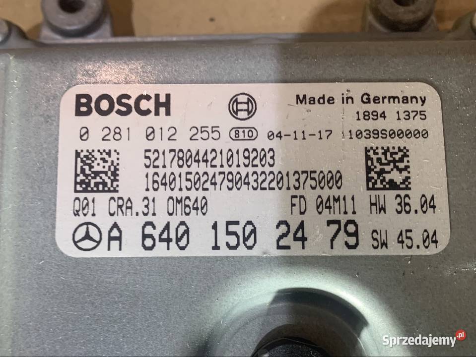 A6401502479 komputer sterownik silnika mercedes