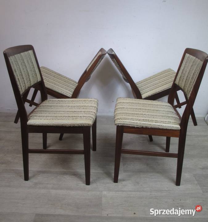 Komplet krzeseł Szwecja lata 70 Lublin