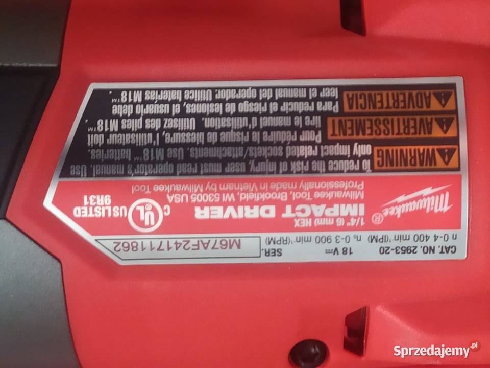 Milwaukee Fuel M18 zestaw wkrętarka i zakrętarka Dębica sprzedam