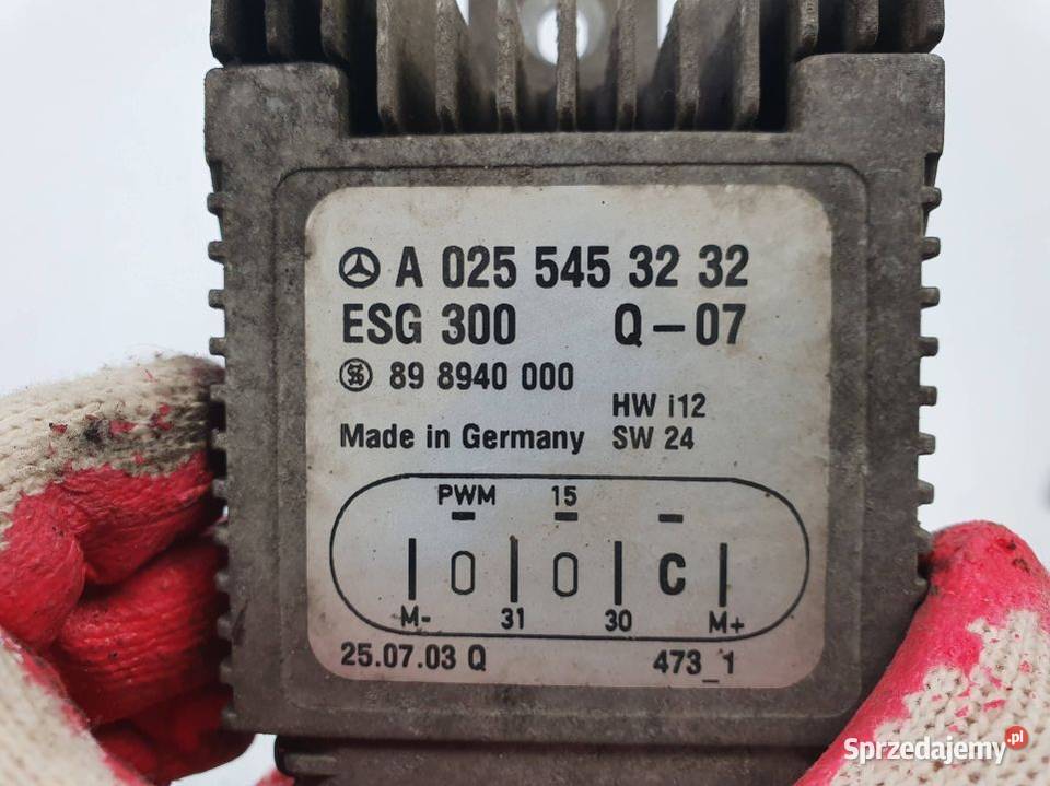 MODUŁ MERCEDES A KLASA W168 A0255453232 osobowe Lipno