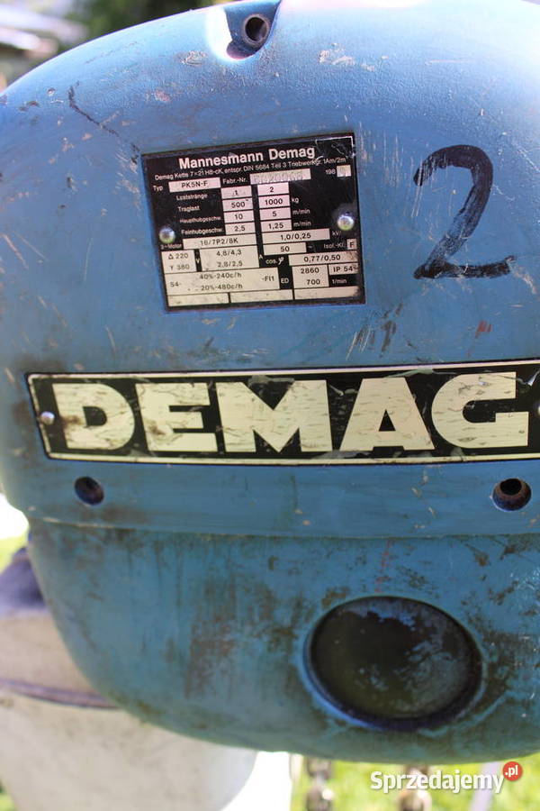 DEMAG PK 5NF WCIĄGARKA WCIĄGNIK NA CZĘŚCI świętokrzyskie Radoszyce