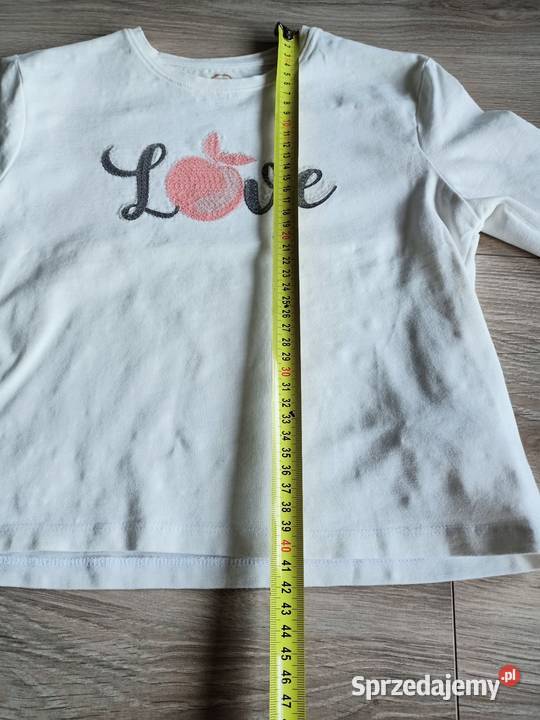 Bluzka koszulka dziewczęca z długim rękawem Love Płock