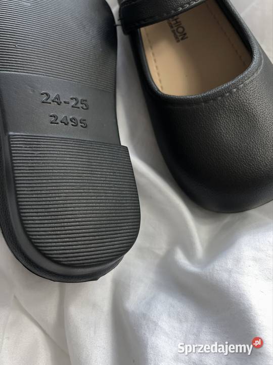 Baleriny dziewczęce r24 16 nowe czarne Słupsk