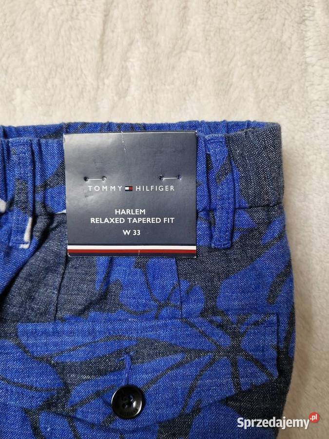 Nowe spodenki męskie chinosy lniane Tommy małopolskie Bibice