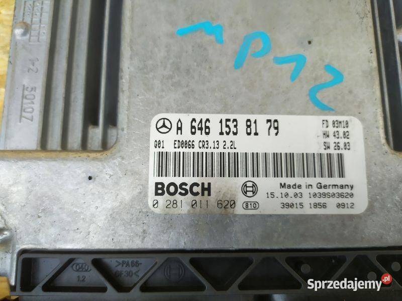 STEROWNIK SILNIKA KOMPUTER MERCEDES BENZ C KLASA Czujniki i sterowniki Gliwice