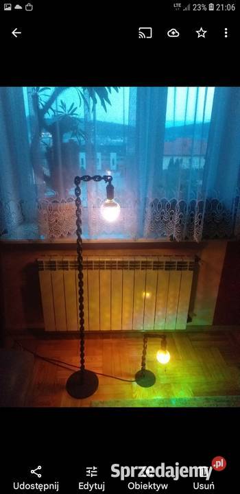Loft lampy z łańcucha komplet Chęciny