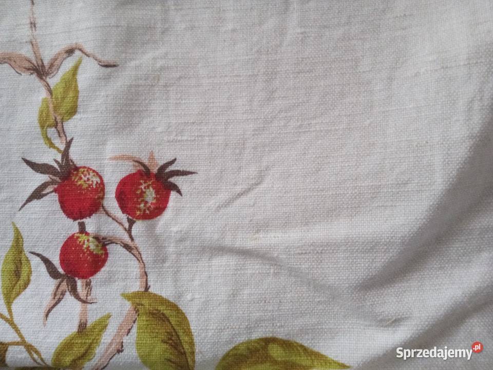 Materiał na obrus z czasów PRLu Mysłowice