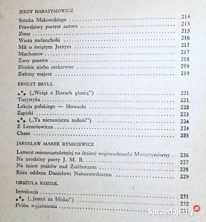 Wiersze polskich poetów współczesnych Ryszard Chełm