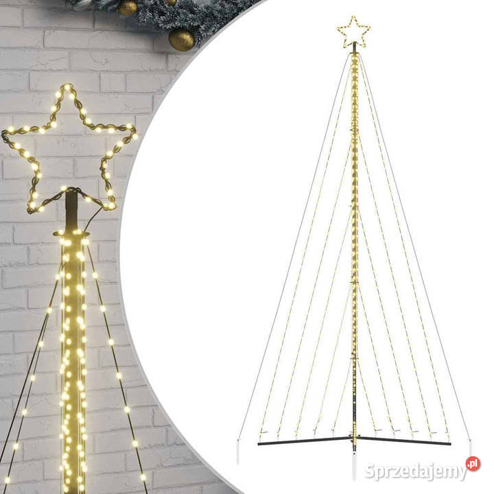 Lampki choinkowe 570 ciepłych białych LED 399 Warszawa