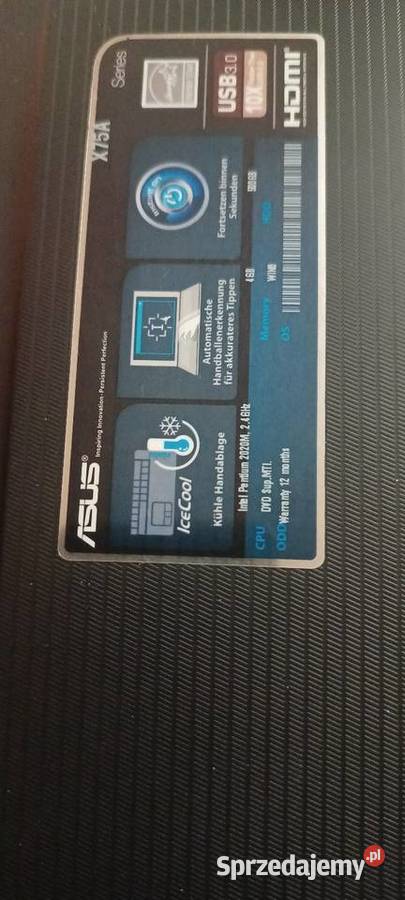 Laptop Asus X75A Tarnów sprzedam