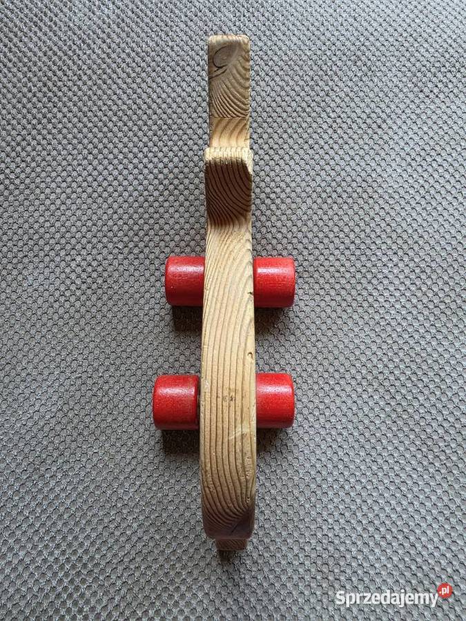 Erzi duży drewniany dinozaur na kółkach małopolskie Kraków sprzedam