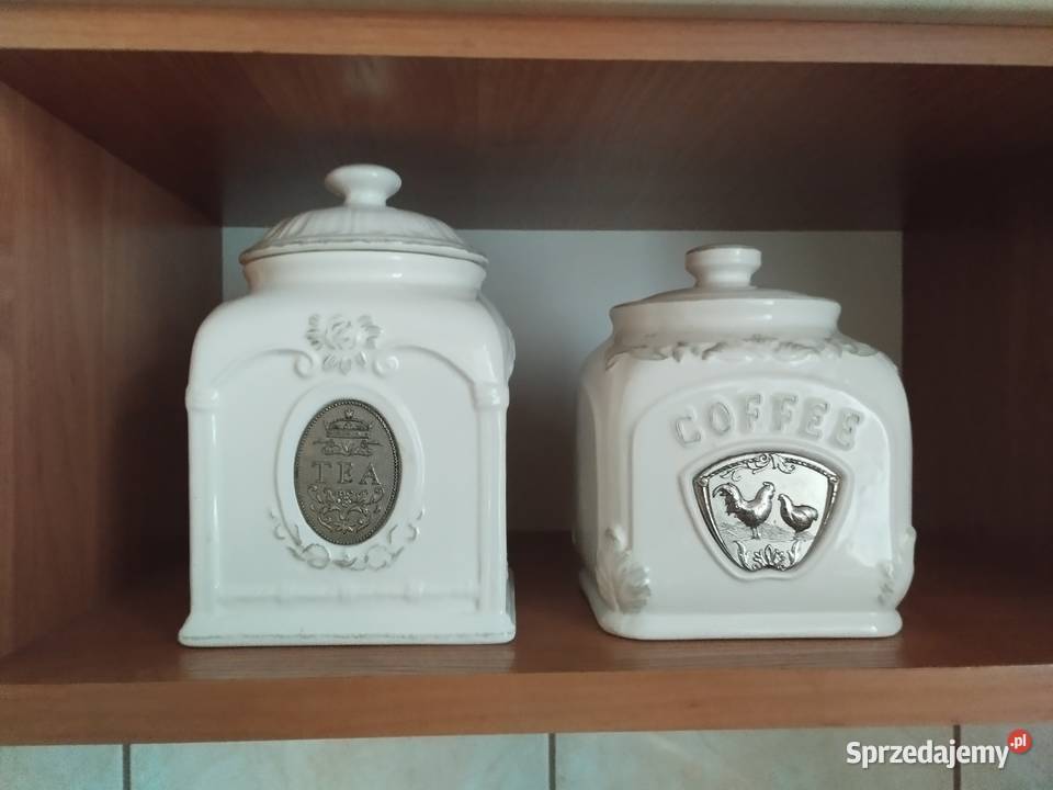 Pojemnik pojemniki ceramiczne kawa herbata sprzedam