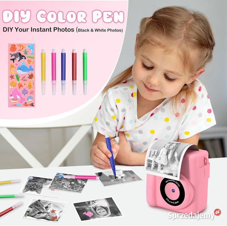 Aparat dzieci aparat natychmiastowy 1080P Łódź