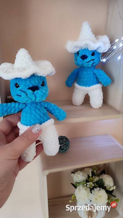 Szydełkowy zabawk szydełkowy smurfkot Kraków