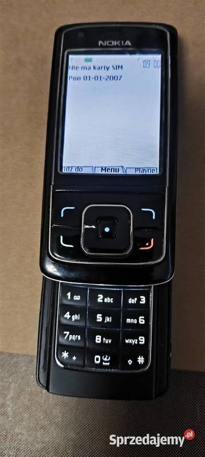 TELEFON NOKIA 6288 CZARNArozsuwany