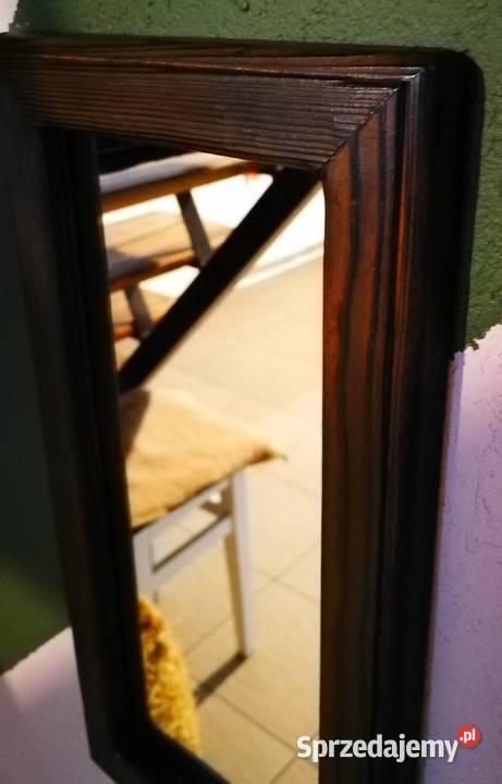 Lustro drewniane vintage rustykalny loft opalone