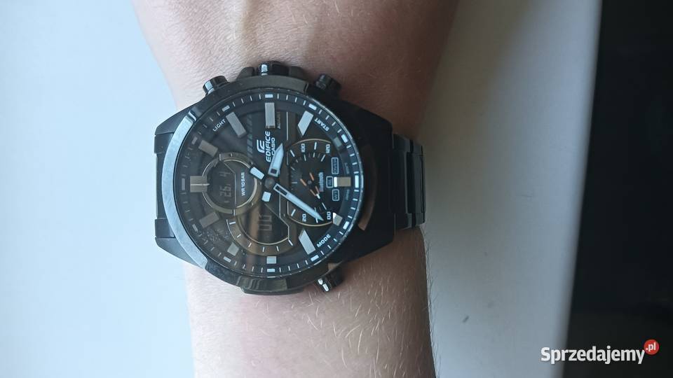 Zegarek Casio Edifice czarny Zegarki, tarcze i wskaźniki