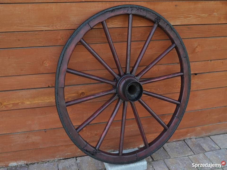 Koło drewniane stare antyk Wrocław