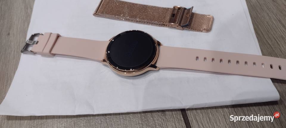 Smartwatch bluetooth zegarek różowe złoto pasek Niepołomice