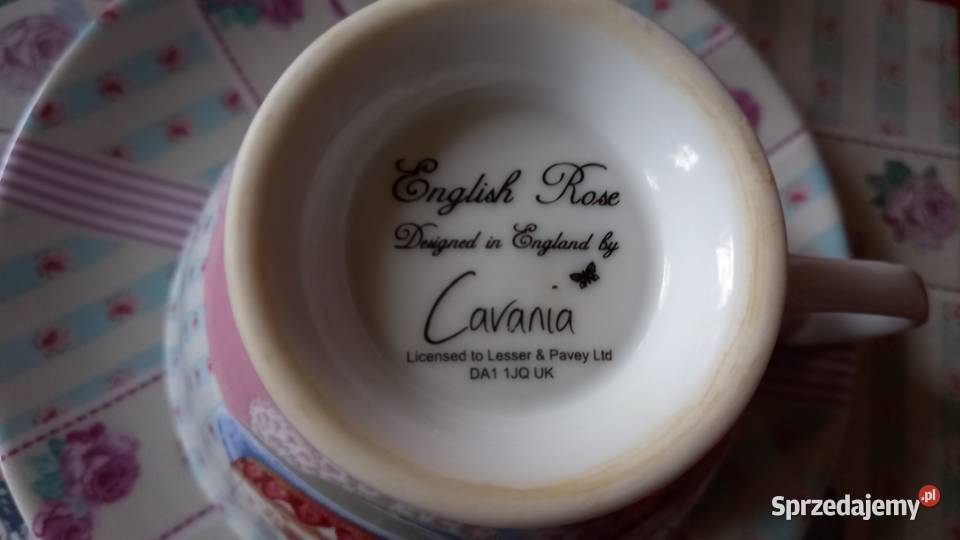 Komplet dwie porcelana ręcznie malowane Cudo inny kolor