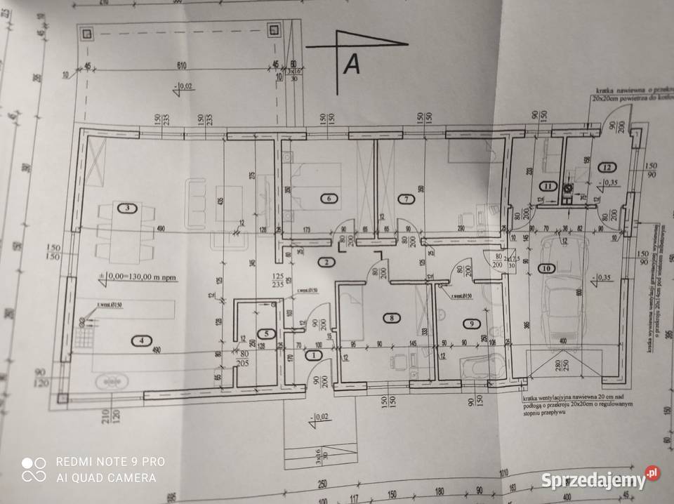 Dom parterowy jednorodzinnych 168m 3274zł/m2 wielkopolskie Ceków sprzedam